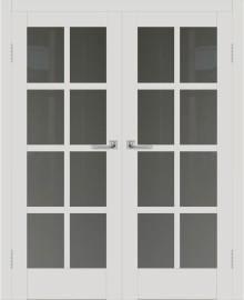 Двойная межкомнатная дверь с экошпоном ДП DIM I-14 Smoky Matt Сатинато Графит