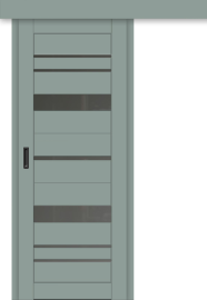 Межкомнатная дверь-купе ДП DIM I-16к Gloomy sky Matt / Сатинато Графит