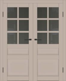 Двойная межкомнатная дверь с экошпоном ДП DIM I-12 Dune Matt Сатинато Графит