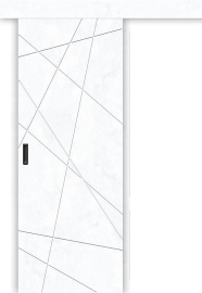 Межкомнатная дверь-купе Граффити-5.Дк Snow Art