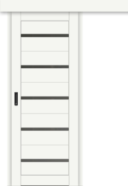 Межкомнатная дверь-купе ДП DIM I-1к Crystal Matt / Сатинато Графит