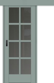 Межкомнатная дверь-купе ДП DIM I-14к Gloomy sky Matt Сатинато Графит