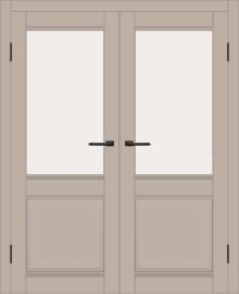 Двойная межкомнатная дверь с экошпоном ДП DIM I-11 Dune Matt Сатинато Белый