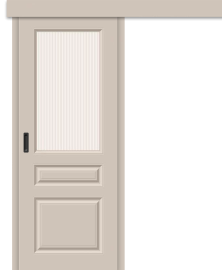 Межкомнатная дверь-купе Скинни-15.1к Creamy / Magic Moru