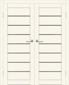 Двойная межкомнатная дверь с экошпоном ДП DIM I-3 Angel Matt Сатинато Графит