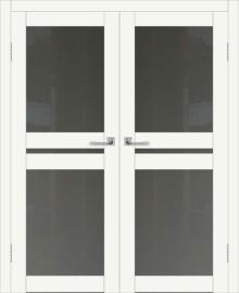 Двойная межкомнатная дверь с экошпоном ДП DIM I-7 Crystal Matt Сатинато Графит
