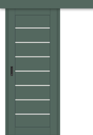 Межкомнатная дверь-купе ДП DIM I-3к Seagrass Matt / Сатинато Белый