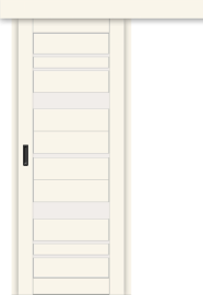 Межкомнатная дверь-купе ДП DIM I-16к Angel Matt / Сатинато Белый