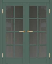 Двойная межкомнатная дверь с экошпоном ДП DIM I-14 Seagrass Matt Сатинато Графит