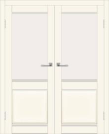 Двойная межкомнатная дверь с экошпоном ДП DIM I-11 Angel Matt Сатинато Белый
