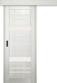 Межкомнатная дверь-купе ДП DIM I-16к Blond Wood / Сатинато Белый