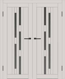 Двойная межкомнатная дверь с экошпоном ДП DIM I-4 Silk Matt Сатинато Графит