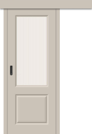 Межкомнатная дверь-купе Скинни-13к Creamy / Magic Moru