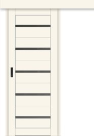 Межкомнатная дверь-купе ДП DIM I-1к Angel Matt / Сатинато Графит