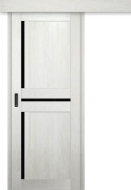 Межкомнатная дверь-купе ДП DIM I-5.1к Blond Wood / Lacobel Black