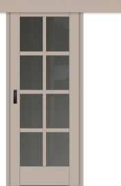 Межкомнатная дверь-купе ДП DIM I-14к Dune Matt Сатинато Графит