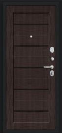 Металлическая дверь Борн Букле чёрное/Wenge Melinga