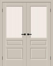Двойная межкомнатная дверь ПЭТ Неоклассик-35 Cream Silk / Magic Moru