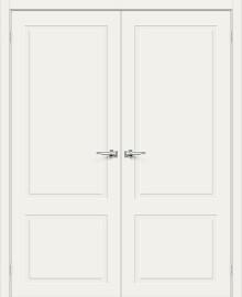 Двойная межкомнатная крашеная дверь Граффити-12 Whitey