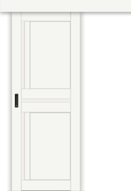 Межкомнатная дверь-купе ДП DIM I-5.1к Crystal Matt / Сатинато Белый