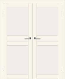 Двойная межкомнатная дверь с экошпоном ДП DIM I-7 Angel Matt Сатинато Белый