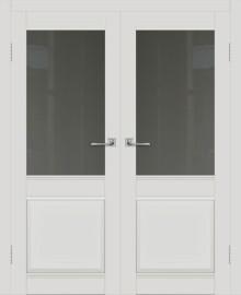 Двойная межкомнатная дверь с экошпоном ДП DIM I-11 Smoky Matt Сатинато Графит