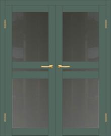 Двойная межкомнатная дверь с экошпоном ДП DIM I-7 Seagrass Matt Сатинато Графит