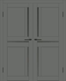 Двойная межкомнатная дверь с экошпоном ДП DIM I-5.1 Graphite Matt Сатинато Графит