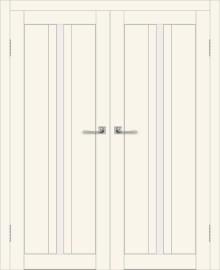 Двойная межкомнатная дверь с экошпоном ДП DIM I-9 Angel Matt Сатинато Белый