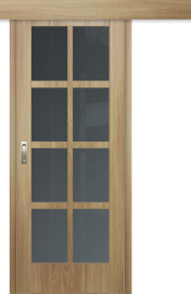 Межкомнатная дверь-купе ДП DIM I-14к Sandy Wood Сатинато Графит