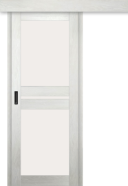 Межкомнатная дверь-купе ДП DIM I-7к Blond Wood / Сатинато Белый