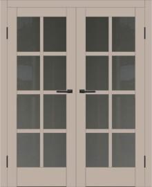 Двойная межкомнатная дверь с экошпоном ДП DIM I-14 Dune Matt Сатинато Графит