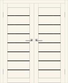 Двойная межкомнатная дверь с экошпоном ДП DIM I-3 Angel Matt Lacobel Black