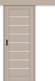 Межкомнатная дверь-купе ДП DIM I-3к Dune Matt / Сатинато Белый