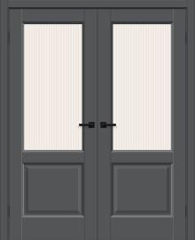 Двойная межкомнатная дверь ПЭТ Неоклассик-33 Stormy Silk / Magic Moru