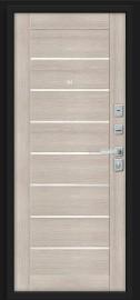 Металлическая дверь Прайм/BChrome Almon/Cappuccino Melinga