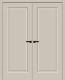 Двойная межкомнатная дверь ПЭТ Неоклассик-30 Cream Silk