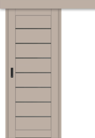 Межкомнатная дверь-купе ДП DIM I-3к Dune Matt / Сатинато Графит