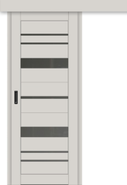 Межкомнатная дверь-купе ДП DIM I-16к Silk Matt / Сатинато Графит