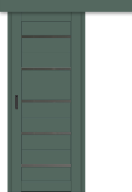 Межкомнатная дверь-купе ДП DIM I-1к Seagrass Matt / Сатинато Графит