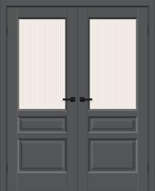 Двойная межкомнатная дверь ПЭТ Неоклассик-35 Stormy Silk / Magic Moru