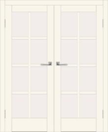 Двойная межкомнатная дверь с экошпоном ДП DIM I-14 Angel Matt Сатинато Белый
