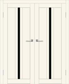 Двойная межкомнатная дверь с экошпоном ДП DIM I-9 Angel Matt Lacobel Black