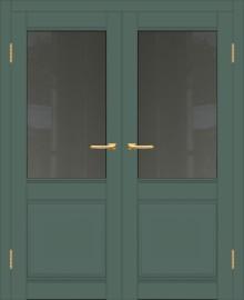 Двойная межкомнатная дверь с экошпоном ДП DIM I-11 Seagrass Matt Сатинато Графит