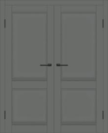 Двойная межкомнатная дверь с экошпоном ДП DIM I-10 Graphite Matt