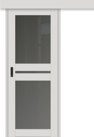 Межкомнатная дверь-купе ДП DIM I-7к Smoky Matt / Сатинато Графит