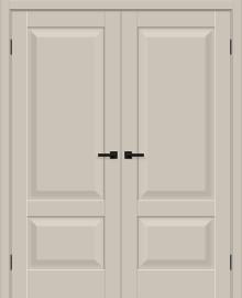 Двойная межкомнатная дверь ПЭТ Прима-22 Cream Silk