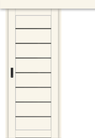 Межкомнатная дверь-купе ДП DIM I-3к Angel Matt / Сатинато Графит