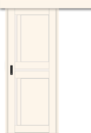 Межкомнатная дверь-купе ДП DIM I-5.1к Angel Matt / Сатинато Белый