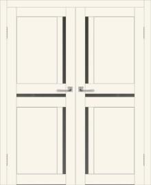 Двойная межкомнатная дверь с экошпоном ДП DIM I-5.1 Angel Matt Сатинато Графит